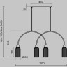 Подвесной светильник MAYTONI ANTIC MOD302PL-04CG