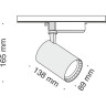Трековый светильник MAYTONI VUORO TR003-1-17W4K-B